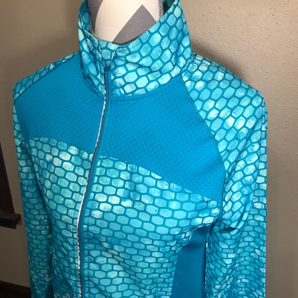 Womens Blue Champion Windbreaker Size Medium